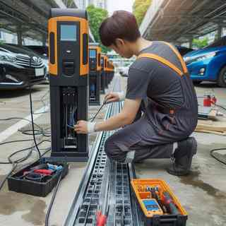 Pintu parkir otomatis gedung